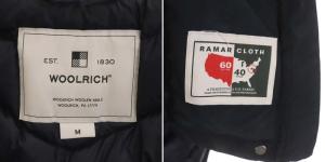 WOOLRICH WS BOW BRIDGE ダウンコート ラビットファー M 黒