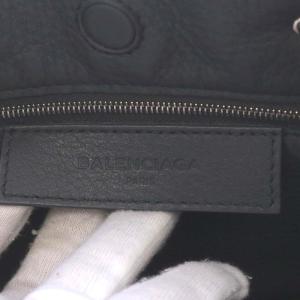 BALENCIAGA 370926 ペーパー A6 ジップアラウンドバッグ 2way カーフレザー ダークグレー