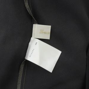 Grace Class 20SS スカーフポンチョトップ ブラウス 七分袖 プルオーバー フレア アシンメトリー 総柄 36 グリーン