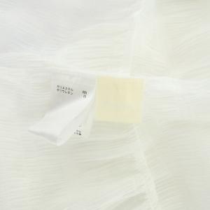 Diagram GRACE CONTINENTAL 20SS シャーリングブラウス 長袖 プルオーバー 38 白 ホワイト