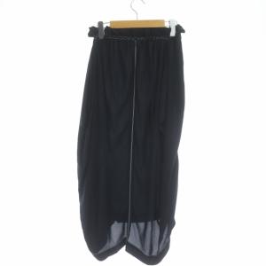 STELLA McCARTNEY ギャザースカート タイト ロング 36 紺 ネイビー