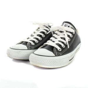 CONVERSE オールスター OX スニーカー レザー 24.5cm ブラック