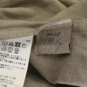 nest Robe リネンキャミワンピース ルーズフィット ロング ギャザー U モカ