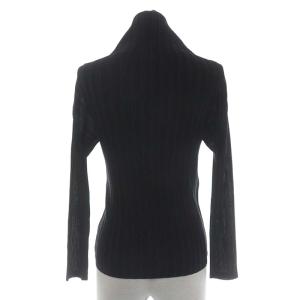 PLEATS PLEASE ISSEY MIYAKE ハイネック ブラウス トップス シャツ 長袖 プルオーバー 3 ブラック