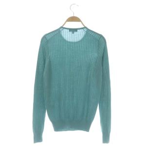 Drawer 18Gカシミヤシルククルーネックニット 2 エメラルドグリーン