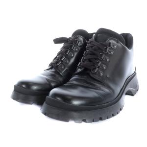 レースアップシューズ レザー 36 23cm ブラック SH