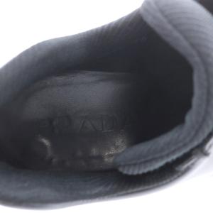 PRADA レースアップシューズ レザー 36 23cm ブラック SH