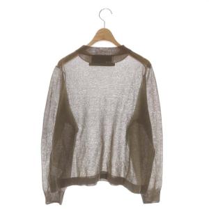 TICCA STAND NECK PULLOVER ニット カットソー 長袖 プルオーバー F グレージュ