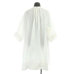 CLANE 21AW VOLUME GATHER BALLOON SLEEVE TOPS チュニック シャツ 七分袖 ギャザー フレア