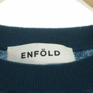 ENFOLD 19AW ハイゲージウール BOX PO ニット セーター 長袖 38 グリーン