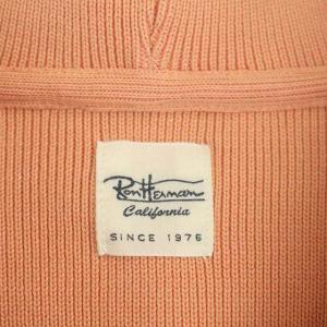 Ron Herman フード付パーカー ニット プルオーバー 長袖 S オレンジ