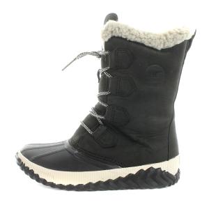 SOREL アウトアンドアバウトプラストール ブーツ レザー ボア 23cm ブラック NL3146-010