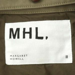 MHL. COTTON NYLON CANVAS 起毛加工 ダウンライナー付ステンカラーコート