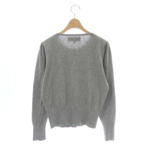 M'S GRACY 21AW バイアスパールカーディガン ニット 長袖 丸首 38 グレー