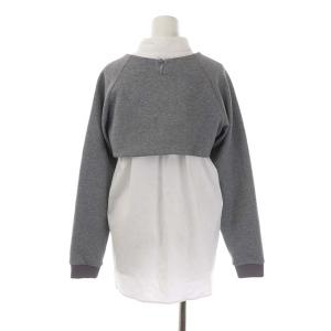 Ameri VINTAGE 2点セット HEART CUTTING DOCKING TOP トップス カットソー 長袖 クルーネック ショート シャツ