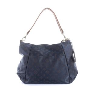russet ショルダーバッグ ハンドバッグ 2way ナイロン モノグラム ネイビー ブラウン