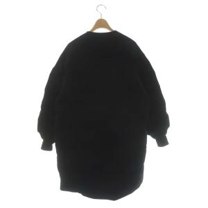 ENFOLD ダブルサテン Midiダウンコート 36 黒