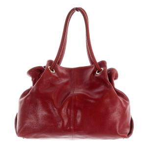 FURLA トートバッグ レザー レッド