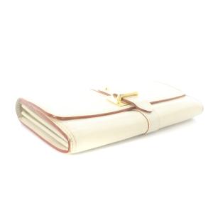LOUIS VUITTON スハリ ポルトフォイユ ファヴォリ 長財布 レザー ロゴ アイボリー M95646