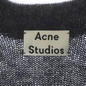 Acne Studios RAYA SH MOHAIR ニットロングカーディガン 長袖 Vネック ウール混 XS グレー