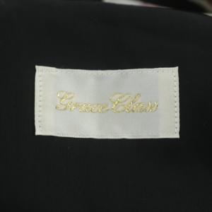 Grace Class 22SS パフュームプリントシャツワンピース ロング フレア ノースリーブ 36 黒 マルチカラー ブラック