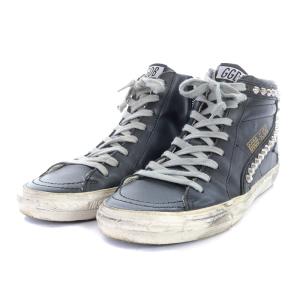 GOLDEN GOOSE ドゥーズィエムクラス取扱 20AW HI STUDS SNEAKER 
 USED加工 レザー 38