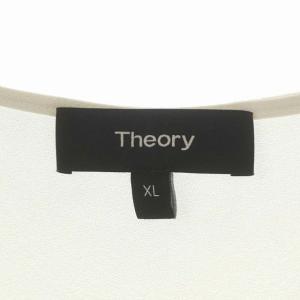 Theory SHALLOW.GGT/NOVALIE ブラウス フレンチスリーブ ボートネック XL ホワイト