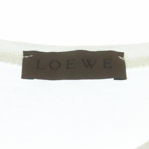 LOEWE タンクトップ カットソー アナグラム ノースリーブ クルーネック ホワイト