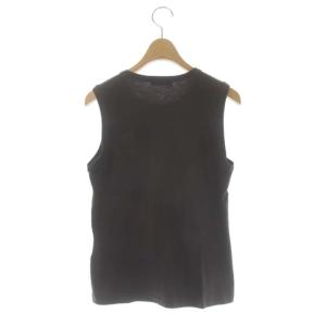 LOEWE タンクトップ カットソー ノースリーブ クルーネック アナグラム ブラウン