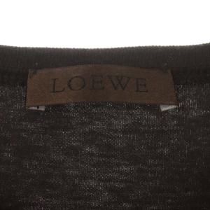 LOEWE タンクトップ カットソー ノースリーブ クルーネック アナグラム ブラウン