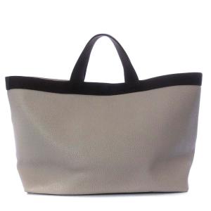 Hervé Chapelier 705GP コーテッドキャンバス スクエアトート L マスティック モカ ライトグレー