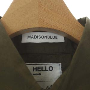 MADISONBLUE J BRADLEY SHIRT シャツ 七分袖 ステンカラー ドロップショルダー 00 XS カーキ