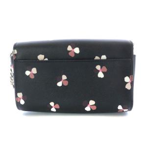 kate spade new york ウォレットバッグ ショルダーバッグ ワンショルダー 四つ葉 レザー ブラック
