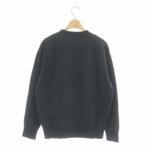 Maison Kitsuné プルオーバースウェット トレーナー 長袖 プリント 裏起毛 S チャコールグレー