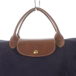 Longchamp ル プリアージュ トートバッグ ハンドバッグ L ナイロン 1624 ブラウンパープル