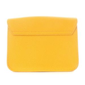 FURLA メトロポリス チェーンバッグ ショルダーバッグ レザー ロゴ オレンジ