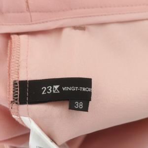 23区 vingt-trois 21SS ONWARD MAG エディターズパンツ テーパード センタープレス 38 ピンク