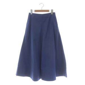 21SS コットン フレアスカート M ブルー