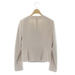 ANAYI ノーカラージャケット 3B 総裏地 ウール 36 ピンク