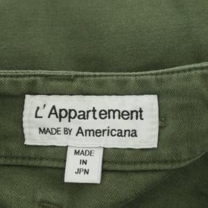 AMERICANA L'Appartement別注 21SS Cargo Pants ワークパンツ テーパードボタンフライ 38 緑 カーキグリーン