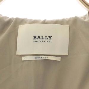 BALLY ナイロン 中綿コート アウター ジップアップ フード IT36 グレージュ