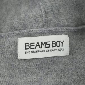 BEAMS BOY ニット 12ゲージ フジヤマカーディガン 長袖 グレー