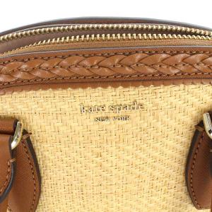 kate spade new york ハンドバッグ ショルダーバッグ 2way ストロー レザー ベージュ ブラウン