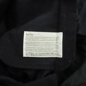 kolor ウール スラックス パンツ ロールアップ 1 ネイビー