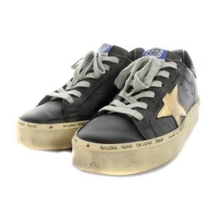 GOLDEN GOOSE Deuxieme Classe取扱 HI STAR BLACK SNEAKERS USED加工 36 黒
