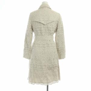 Grace Class レース トレンチコート ロング ベルト付き 36 ベージュ