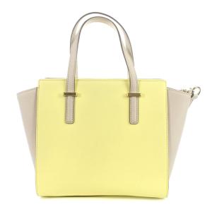 kate spade new york ショルダーバッグ ハンドバッグ 2way フェイクレザー イエロー ベージュ