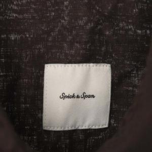 Spick&Span 20SS リネンビックシャツ2 長袖 ステンカラー F 茶色 ブラウン