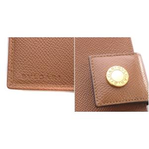 BVLGARI カードケース 名刺入れ レザー 茶色 ブラウン