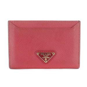 カードケース 三角プレート レザー ピンク OH